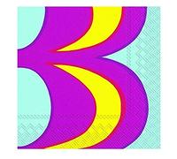 Ideal Home Range 20 Count Boston International Marimekko 3-Ply Paper Lunch Napkins, 6", Pink Kaivo