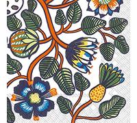 Ideal Home Range C606017 Marimekko 20 Count Paper Cocktail Napkins, Tiara Orange