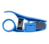 IDEAL Industries, Inc. 45-605 PrepPRO Coax/UTP Cable Stripper, Cable Stripping Tool for RG-59/RG-59 Plenum/RG-6/RG-6 Plenum/RG-6 Quad/RG-6 Quad Plenum, Blue, 1 Coax Stripper,Gray