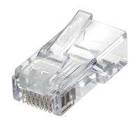 IDEAL Industries, Inc. 85-375 8P8C Single Piece Modular Plug, Feed-Thru Design RJ-45 Connector for CAT6, Twisted Pair 250 MHz Cables, 25 Connectors