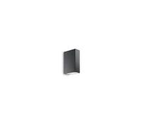 Ideal Lux Lighting 2 Light Outdoor Up Down Wall Light Anthracite IP44, G9