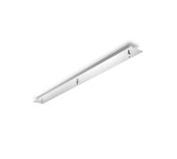 Ideal Lux 3 Light Ceiling Bar Plate in Chrome Finish