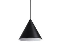 Ideal Lux A-Line Single Light Large Ceiling Pendant in Black Finish