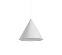 Ideal Lux A-Line Single Light Large Ceiling Pendant in Matt White Finish