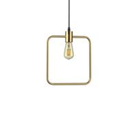 Abc 1 Light Ceiling Pendant Antique Brass E27 Netlighting Yellow One Size