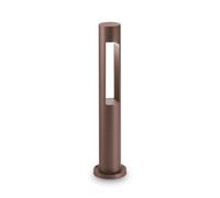 Ideal Lux Acqua Single Light Outdoor Post Light in Coffee Brown Finish