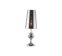 Ideal Lux Alere Single Light Large Table Lamp in Polished Chrome Finish
