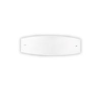 Ideal Lux Ali 2 Light Flush Wall Fitting in Chrome Finish With White Glass Shade
