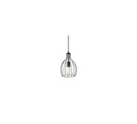Ideal Lux Ampolla 1 Light Ceiling Pendant Matt Black Cage Style, E27