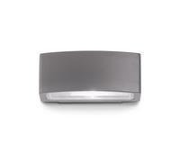 Ideal Lux Andromeda Outdoor Flush Wall Fitting in Anthracite Grey Finish