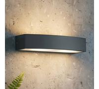 Ideal Lux Andromeda outdoor wall lamp, anthracite, width 45 cm