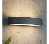Ideal Lux Andromeda outdoor wall lamp, black, width 45 cm