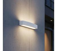 Ideal Lux Andromeda outdoor wall lamp, white, width 45 cm, E27