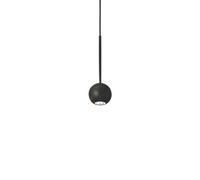 Ideal Lux Archimede Integrated Led Globe Pendant Ceiling Light Black 250Lm 3000K