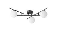 Ideallux Ideal Lux Atlas ceiling light black, 3-bulb metal glass