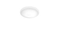 Ideal Lux Atrium Integrated Led Patterned Glass Flush Ceiling Light White 1200Lm 3000K