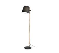 Ideallux Ideal Lux Axel floor lamp with wood, black/natural