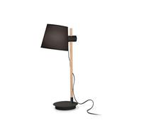 Ideallux Ideal Lux Axel table lamp with wood, black/natural