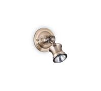 Ideal Lux Barber 1 Light Wall Light Burnished Finish, Gu10