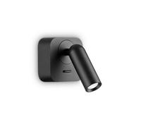 Luminosa Lighting Luminosa Bean Led Decorative Square Reading Light Black, 3000K 3.5W