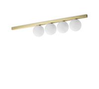 Ideallux Ideal Lux ceiling lamp Binomio brass-coloured 4flg metal glass
