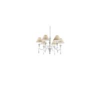 Ideal Lux Blanche 6 Light Multi Arm Chandelier White Finish, E14