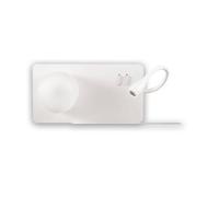 Ideal Lux Book 2 Light Switched Wall Fitting in White Finish With USB Port
