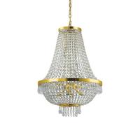Ideal Lux Caesar 12 Light Pendant Light Gold, G9
