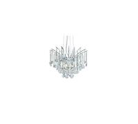 Ideal Lux Caesar 6 Light Crystal Chandelier Chrome Finish, G9