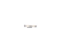 Ideal Lux Camerino 2 Light Wall Fitting in Aluminium and White Finish