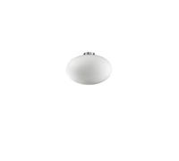 Ideal Lux Lighting Candy 1 Light Globe Ceiling Flush Light White, E27