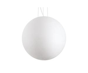 Ideal Lux Card Xtra Large Single Light Ceiling Pendant in a White Finish