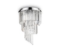 Carlton 12 Light Ceiling Light Chandelier Chrome E14 Netlighting Grey One Size