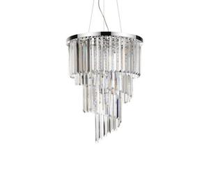 Ideal Lux Carlton 12 Light Pendant Light Chrome, E14