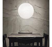 Ideal Lux Carta hanging light, paper look, Ø 40 cm