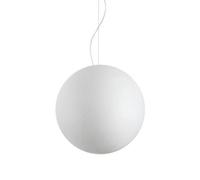 Ideal Lux Carta Indoor Globe Ceiling Pendant Lamp 1 Light White, E27