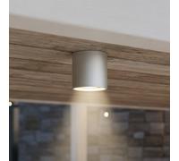 Ideal Lux ceiling light Gun, grey, aluminium, IP44, GU10