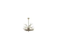 Ideal Lux Chalet 6 Light Pendant Chandelier Light Brown, E14