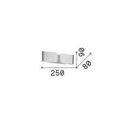 Luminosa Lighting Luminosa Clip 2 Light Indoor Small Wall Light Gold, G9