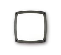 Ideal Lux Cometa 3 Light Outdoor Flush Wall Light in Anthracite Grey Finish