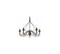 Ideal Lux Corte 8 Light Chandelier Rust Brown Finish, E14
