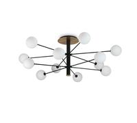Ideal Lux Cosmopolitan black/brass 12-bulb Ø 145