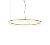 Ideal Lux Crown Integrated Led Pendant Ceiling Light Brass 4300Lm 3000K