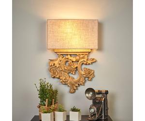 IDEAL LUX Delicately designed Peter fabric wall light
