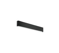 Ideal Lux Delta 61Cm Integrated Led Wall Lamp Black, 3000K