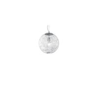 Ideal Lux Nemo Single Light Medium Ceiling Pendant in a Fade Chrome Finish