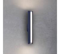 IDEAL LUX Dorica LED wall lamp, blue, height 30 cm, metal
