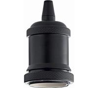 Ideal Lux E27 Socket Lamp With Ring Max 60W Black