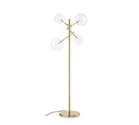 Ideal Lux Equinoxe 4 Light Multi Arm Floor Lamp Brass