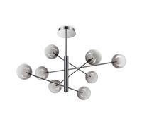 Netlighting Equinoxe 8 Light Multi Arm Pendant Ceiling Light Smoke Grey Netlighting Grey